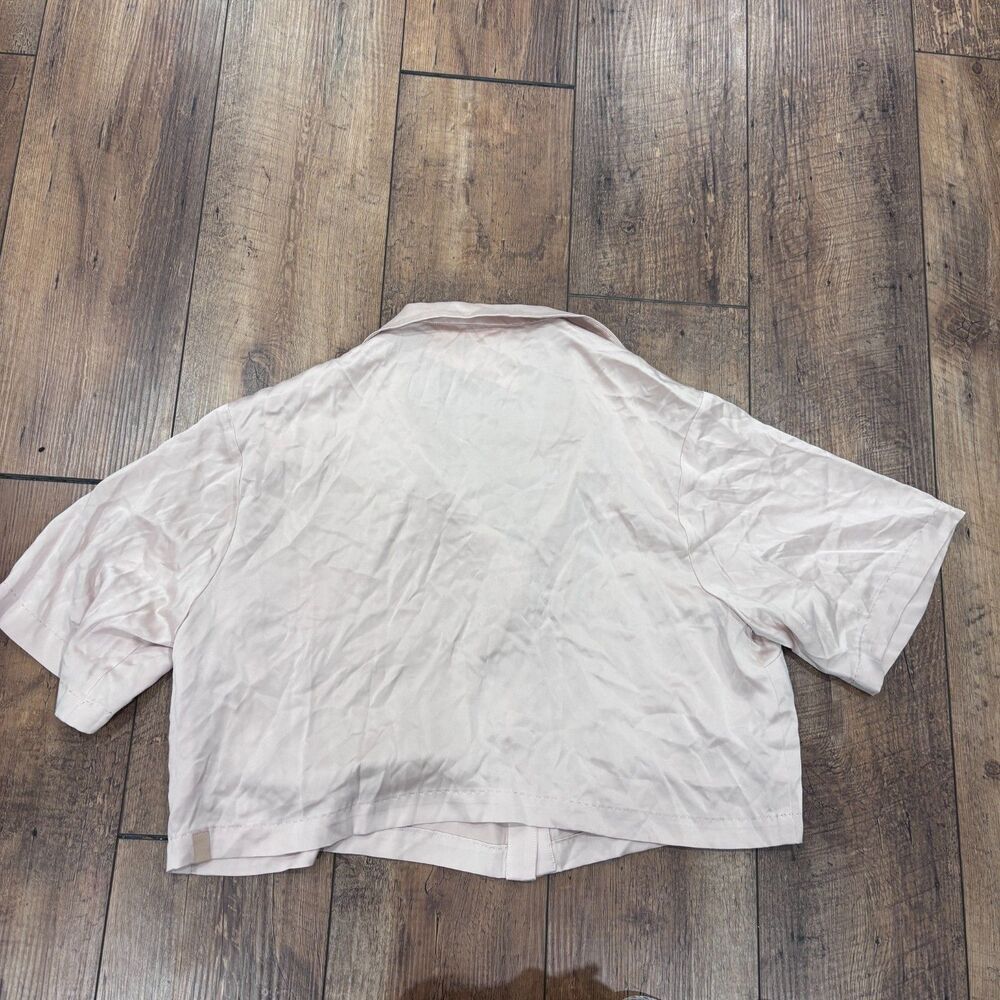 NWT Lunya 100% Washable Silk Delicate Pink Sleep Top ONLY Sz Medium Quiet Luxury - Picture 8 of 11